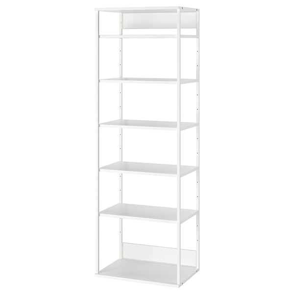 PLATSA open shelving unit, white, 60x40x180 cm