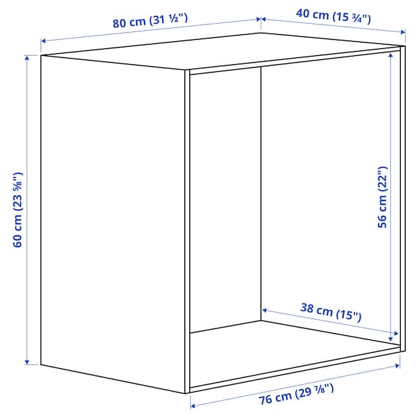 Ikea PLATSA - Frame, white, 80x40x60 cm