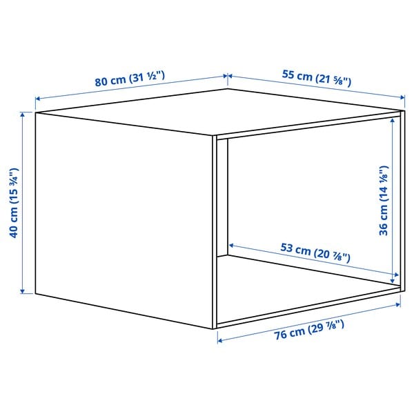 Ikea PLATSA - Frame, white, 80x55x40 cm