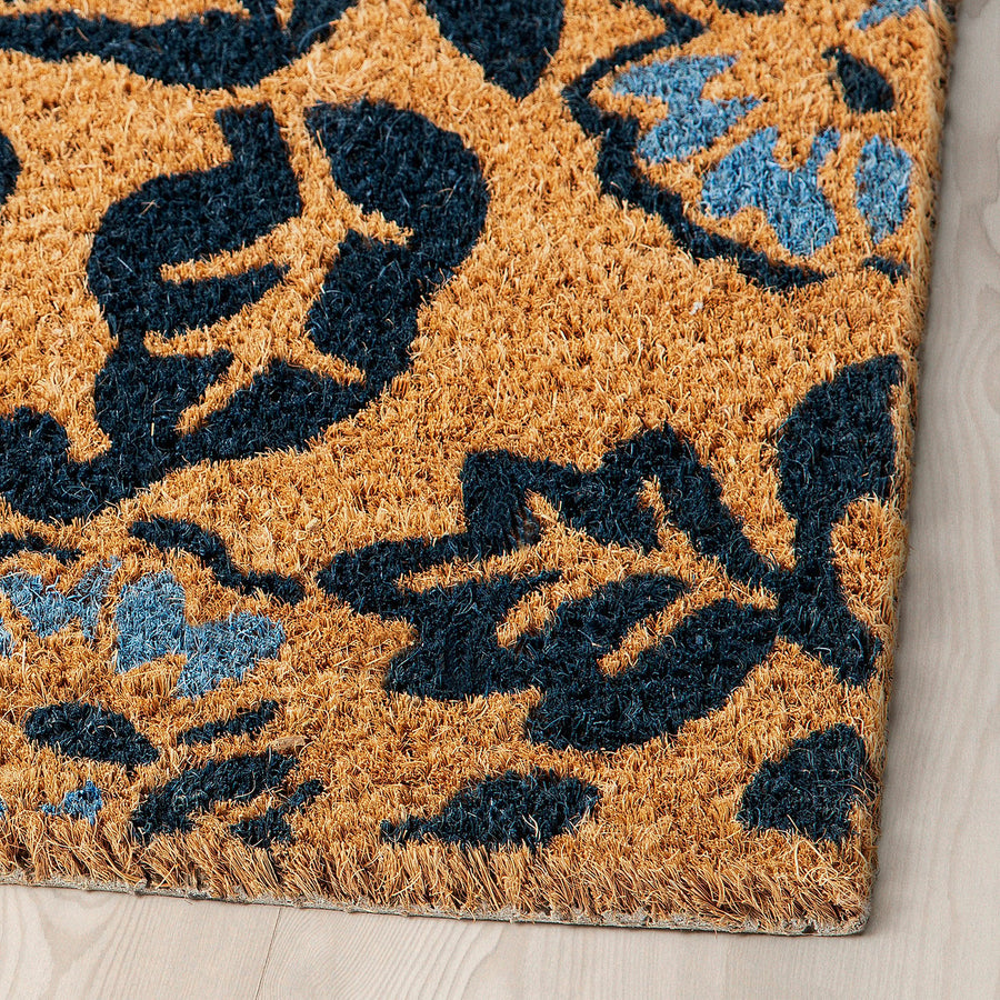PLATSMÄRKE door mat, coir/floral pattern, 40x60 cm