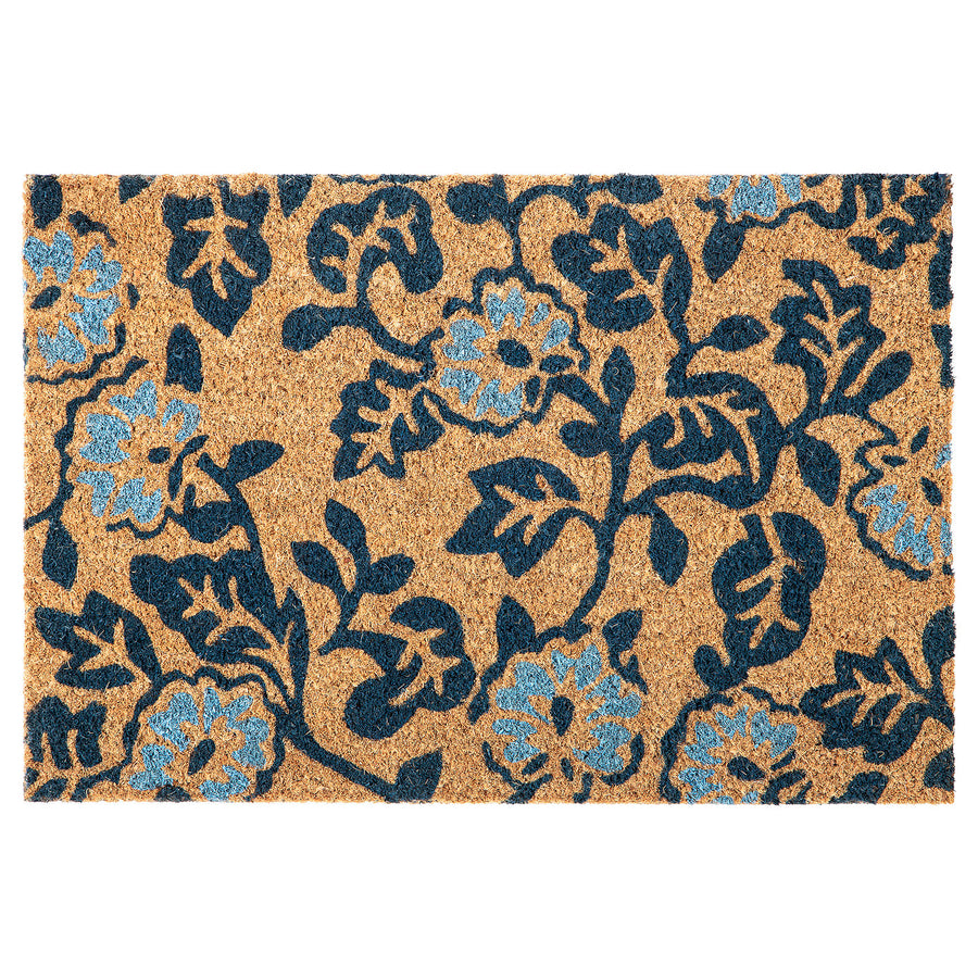 PLATSMÄRKE door mat, coir/floral pattern, 40x60 cm