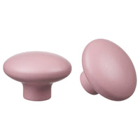 PLOCKAR knob, pale pink, 49 mm, 2 pack