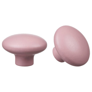 PLOCKAR knob, pale pink, 49 mm, 2 pack