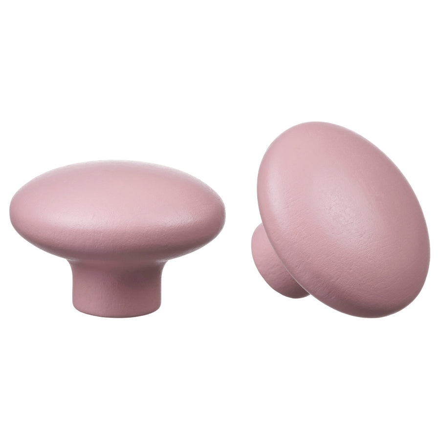 PLOCKAR knob, pale pink, 49 mm, 2 pack