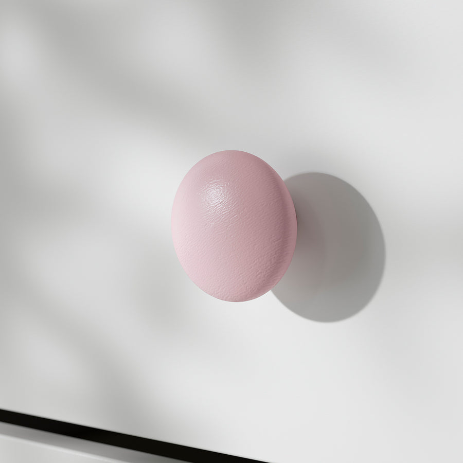 PLOCKAR knob, pale pink, 49 mm, 2 pack