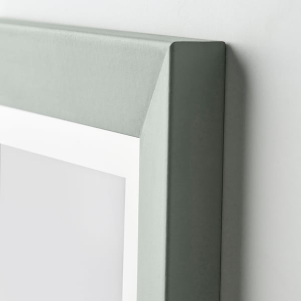 PLOMMONTRÄD frame, pale grey-green, 13x18 cm