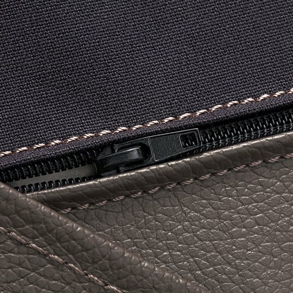 POÄNG armchair cushion, Glose dark brown, 137x56 cm