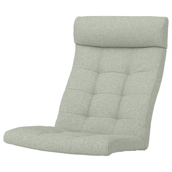 POÄNG armchair cushion, Gunnared light green, 137x56 cm
