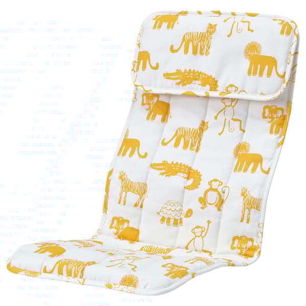 POÄNG children's armchair cushion, Skogbo animal pattern