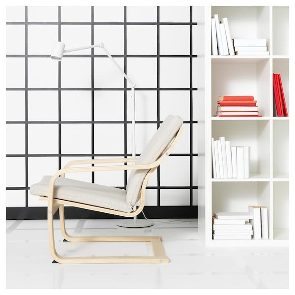 Ikea POÄNG - Armchair cushion, low back, Katorp natural/beige colour