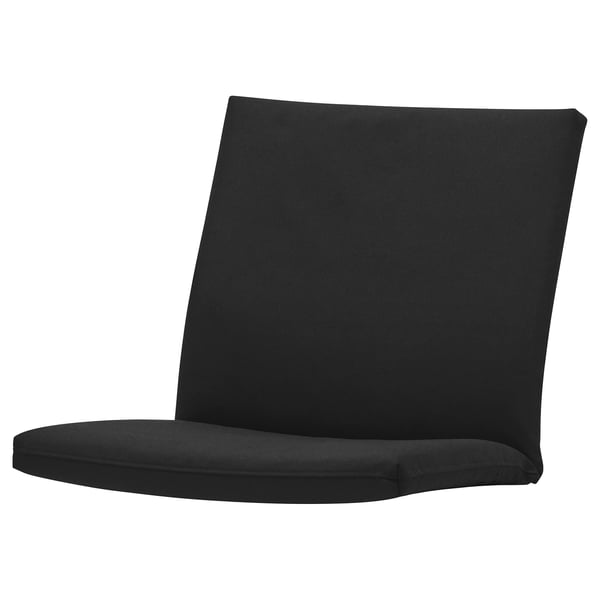 POÄNG armchair cushion with low back, Vissle black, 112x56 cm