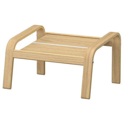 POÄNG footstool frame, oak, 52x68 cm
