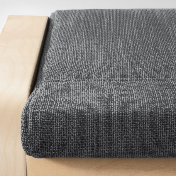 POÄNG footstool, birch veneer/Hillared anthracite, 68x39x54 cm