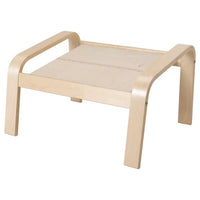 POÄNG footstool frame, birch veneer, 52x68 cm