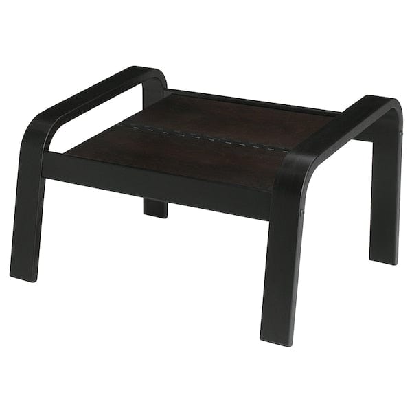 Ikea POÄNG - Footrest frame, brown-black