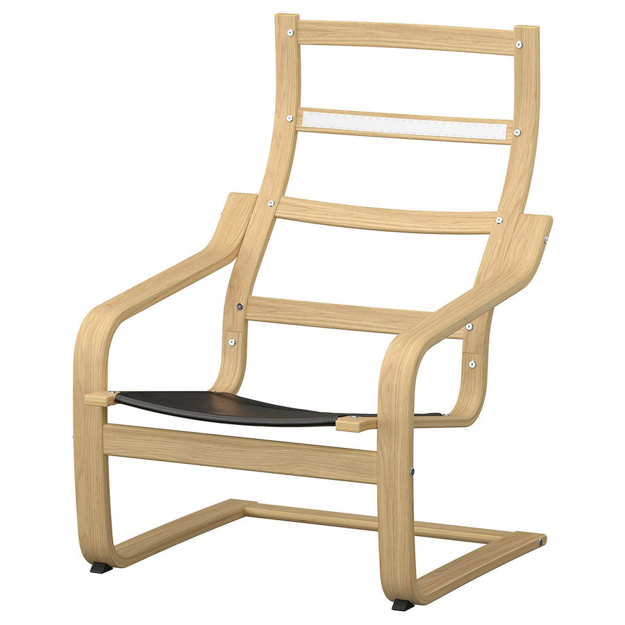 POÄNG armchair frame, oak, 68x94x82 cm
