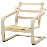 POÄNG armchair frame with low back, birch veneer, 68x70x75 cm
