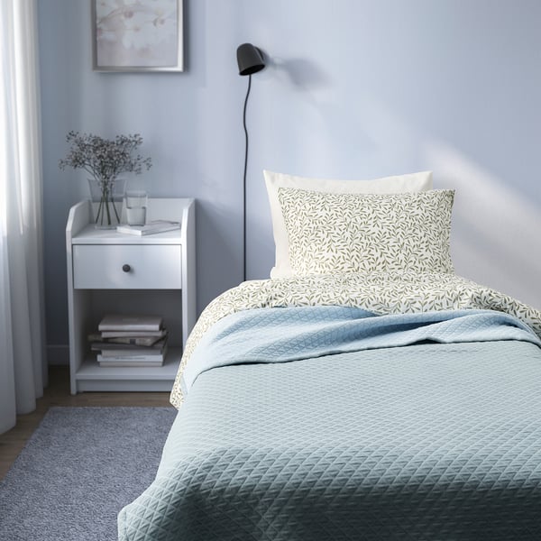 PRAKTVIAL bedspread, blue, 160x250 cm