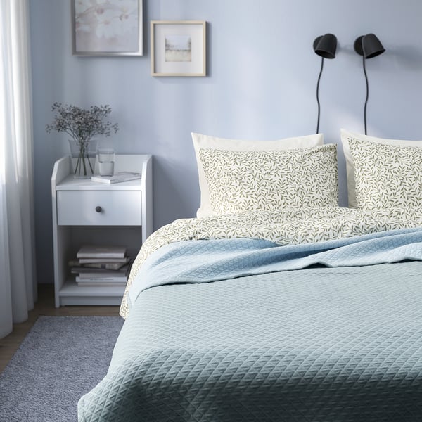 PRAKTVIAL bedspread, blue, 260x250 cm