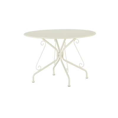 Bricocenter NATERIAL ROMEO ALUMINUM DINING TABLE D110CM CREAM