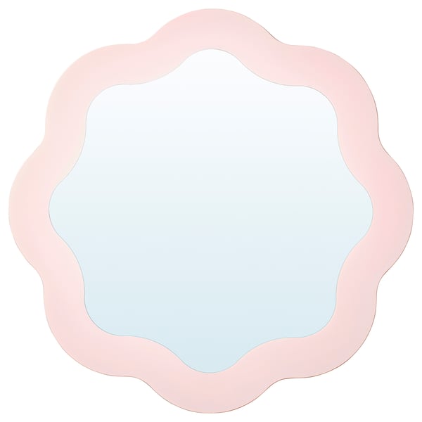 PRUNKHALLON mirror, light pink, 40 cm