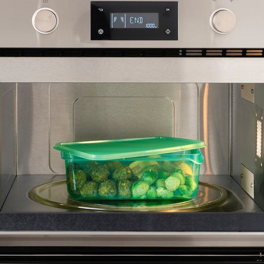 Ikea PRUTA - Set of 17 alim containers with lids, green