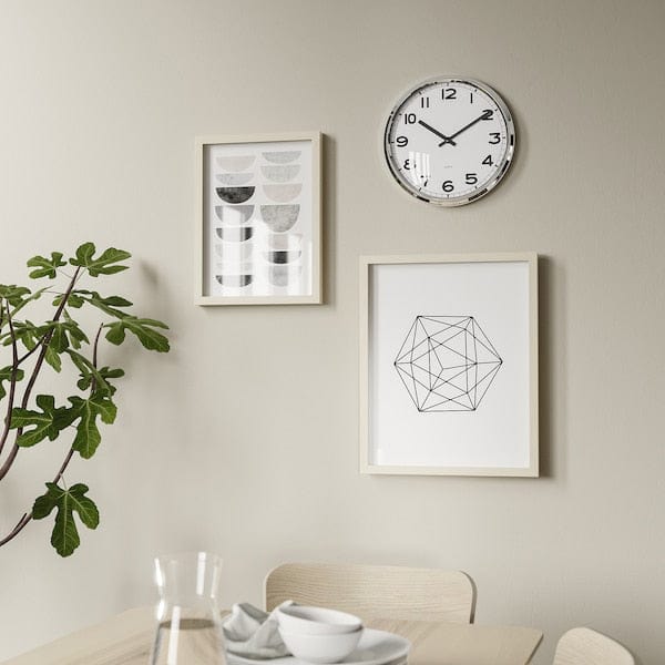 Ikea PUGG - Wall clock, stainless steel, 32 cm