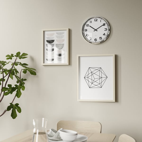 PUGG wall clock, stainless steel, 32 cm