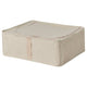 PURRPINGLA storage case, textile/beige, 43x53x19 cm