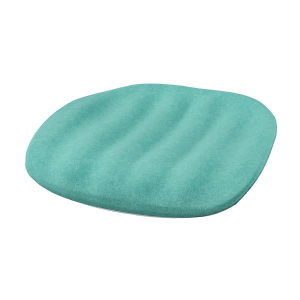 PYNTEN children's seat pad for desk chair, turquoise, 33x32 cm