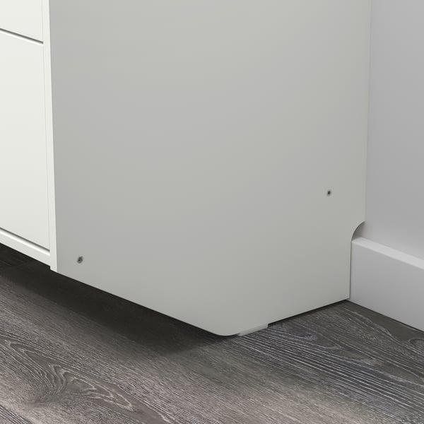 RACKNÄS chest of 3 drawers, white/wall mounted, 69x78 cm