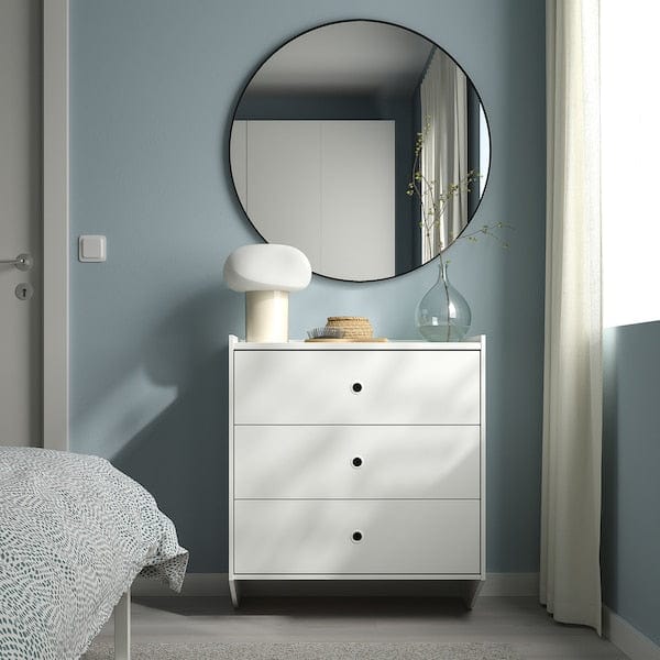 Ikea RACKNÄS - Chest of 3 drawers, white/wall mounted, 69x78 cm