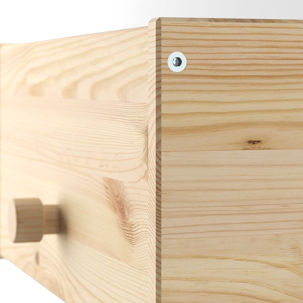 RAGGBERG coat rack with shelf, pine, 40x21x17 cm