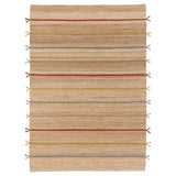 RAKLEV rug, flatwoven, handwoven/natural multicolour, 170x240 cm