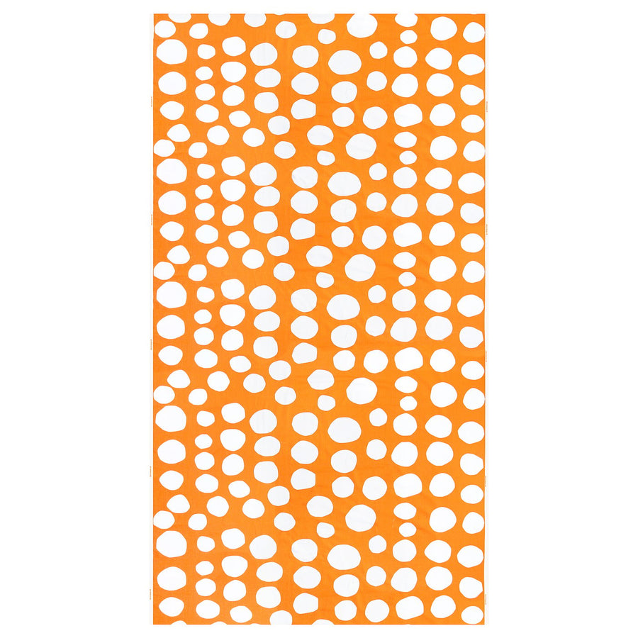 RAKLOSTA pre-cut fabric, orange/white, 150x300 cm