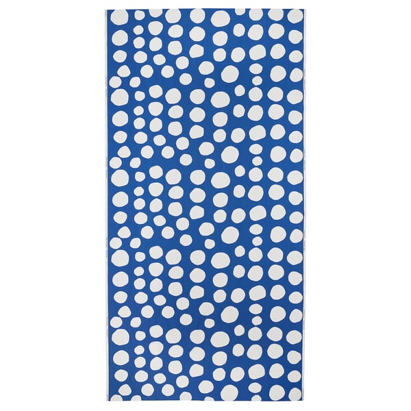 RAKLOSTA pre-cut fabric, blue/white, 150x300 cm