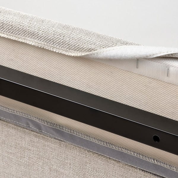 Ikea RAMNEFJÄLL - Bed frame cover, Kilanda light beige,160x200 cm