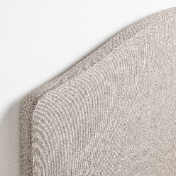 Ikea RAMNEFJÄLL - Upholstered bed frame, Kilanda light beige/Luröy,140x200 cm