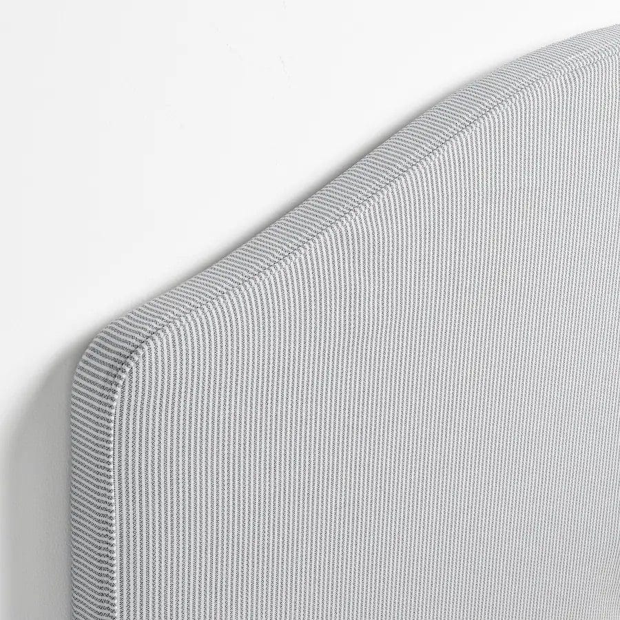 Ikea RAMNEFJÄLL - Upholstered bed frame, Klovsta grey/white,90x200 cm