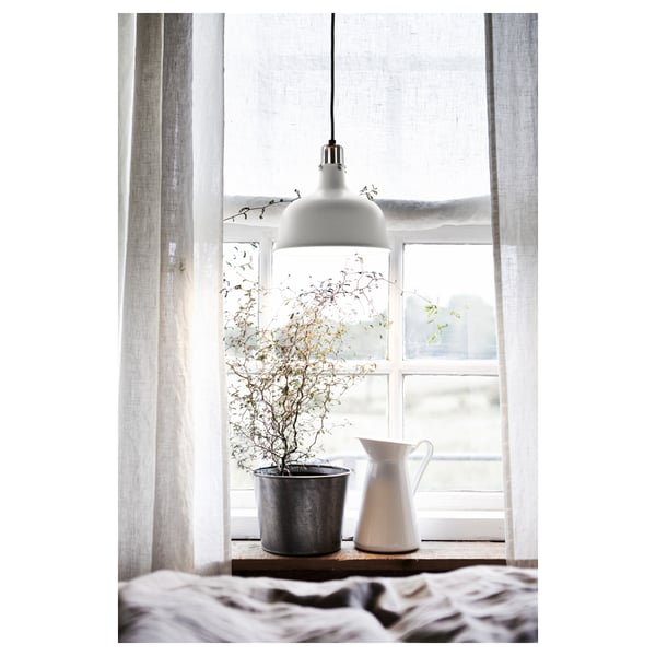 RANARP pendant lamp, off-white, 23 cm