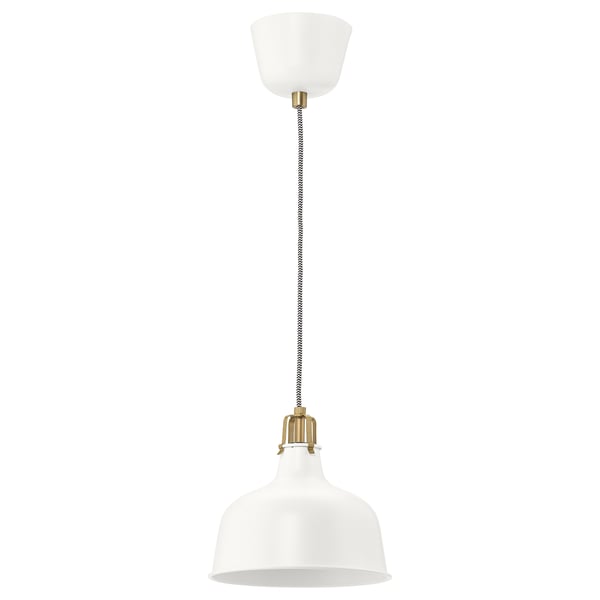 RANARP pendant lamp, off-white, 23 cm