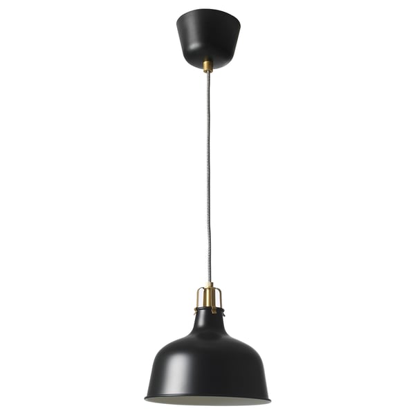 RANARP pendant lamp, black, 23 cm