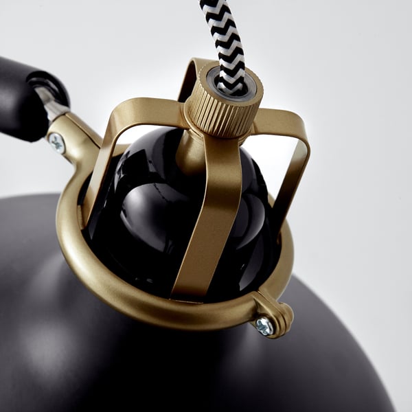 RANARP floor/reading lamp, black, 185x280 mm cm