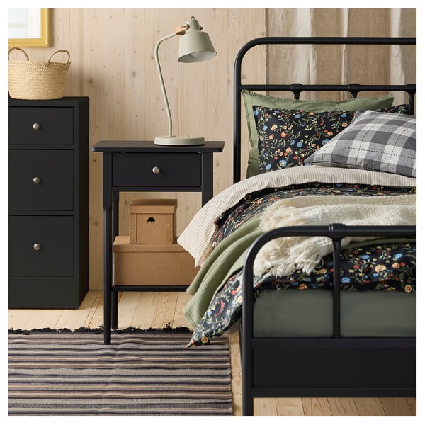 RÅVAROR rug, flatwoven, handwoven black/brown grey, 170x240 cm