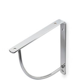 BELLY WHEEL SUPPORT P15xH15CM 20KG GLOSSY CHROME