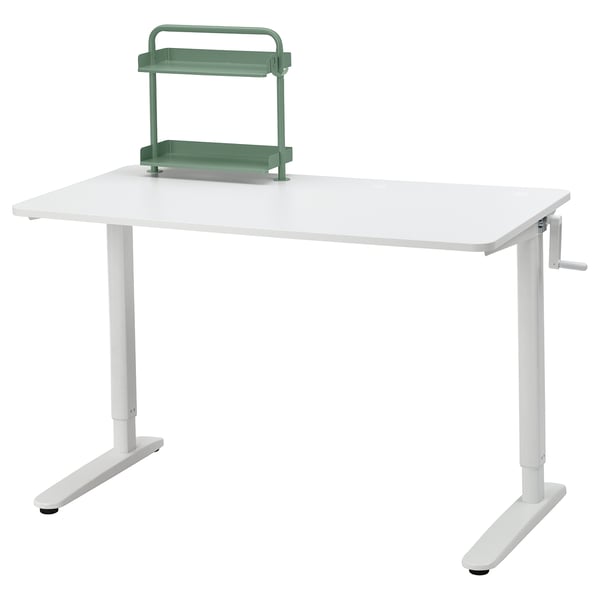 RELATERA desk combination sit/stand, white, 117x60 cm