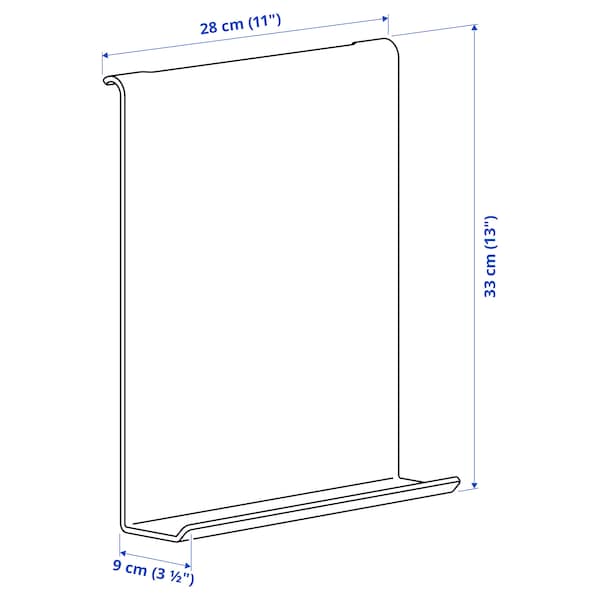 RELATERA writing-board, light grey-green, 28x33x9 cm