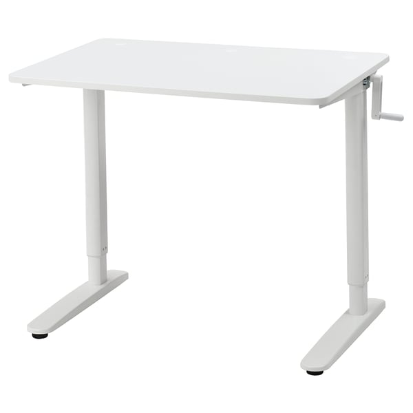 RELATERA desk sit/stand, white, 90x60 cm