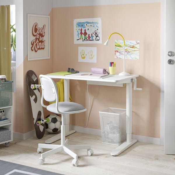 Ikea RELATERA - Desk sit/stand, white, 90x60 cm
