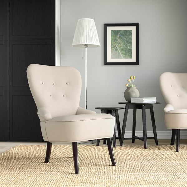 REMSTA armchair, Hakebo beige, 58x19x72 cm